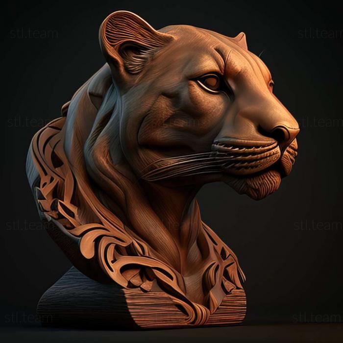 3D модель Panthera palaeosinensis (STL)